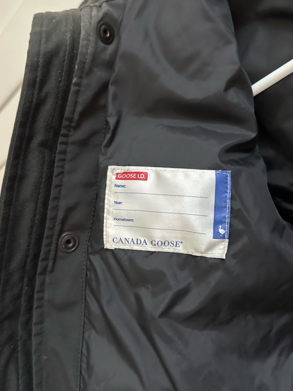 Canada Goose Kids Black Puffer Coat with Reflective Trim - Picture 6 of 14